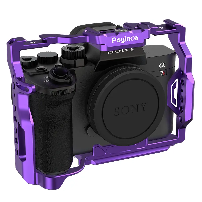 Aluminum Alloy Camera Cage Video Camera Rig For Sony A7R V/A7 IV Full Frame Mirrorless Camera