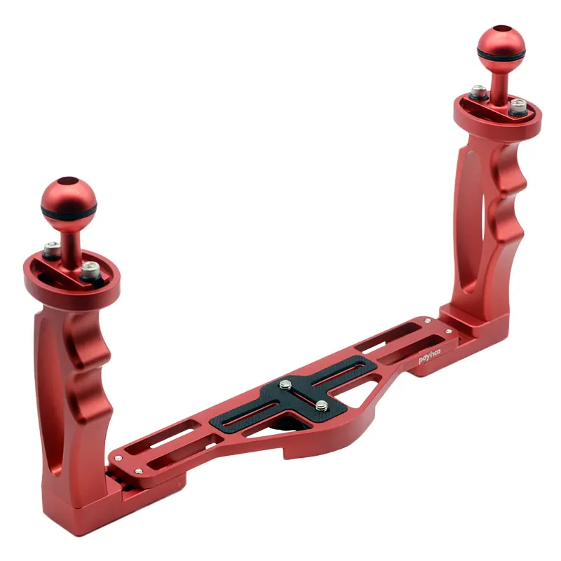 Underwater Camera Handle Tray Bracket Double Handle Aluminum Alloy Video Handheld Stabilizer Bracket