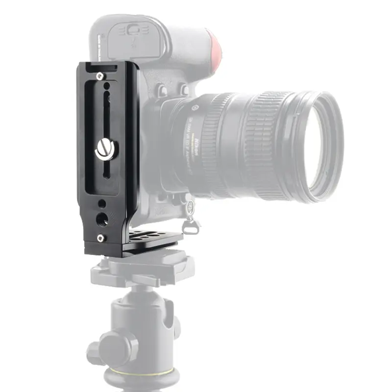 Aluminum L-Shaped Quick Release Plate Vertical Bracket Universal DSLR Camera Tripod Camera Quick Release Plate