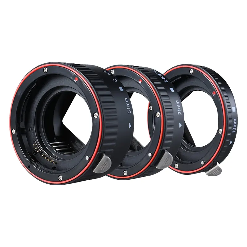 Macro Photography Auto Focus Macro Extension Lens Adapter Tube Rings Set for Canon EOS EF/EF-S Cameras